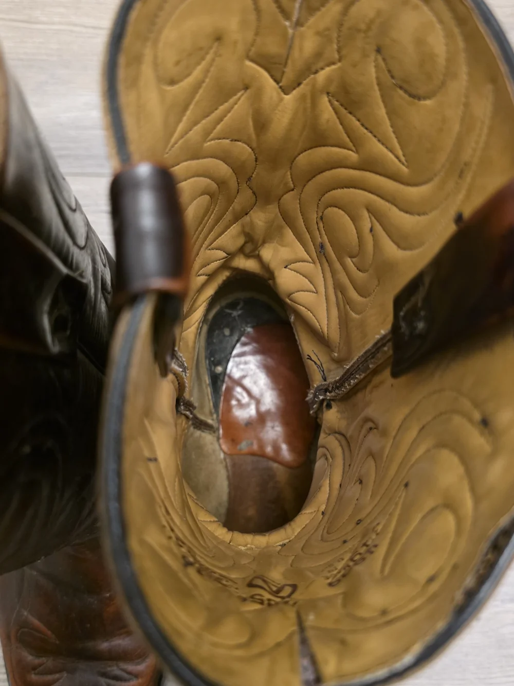 ACME Brown Leather Western Cowboy Boots